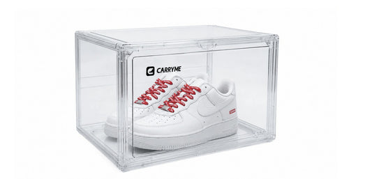 【最短翌日お届け】CARRYME シューズボックス クリア 前開き スニーカー収納 折りたたみ 積み重ね 透明 ケース コレクション 1個