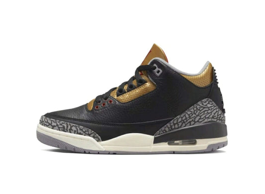 Jordan 3 Retro Black Cement Gold CK9246-067 スニーカー レディース