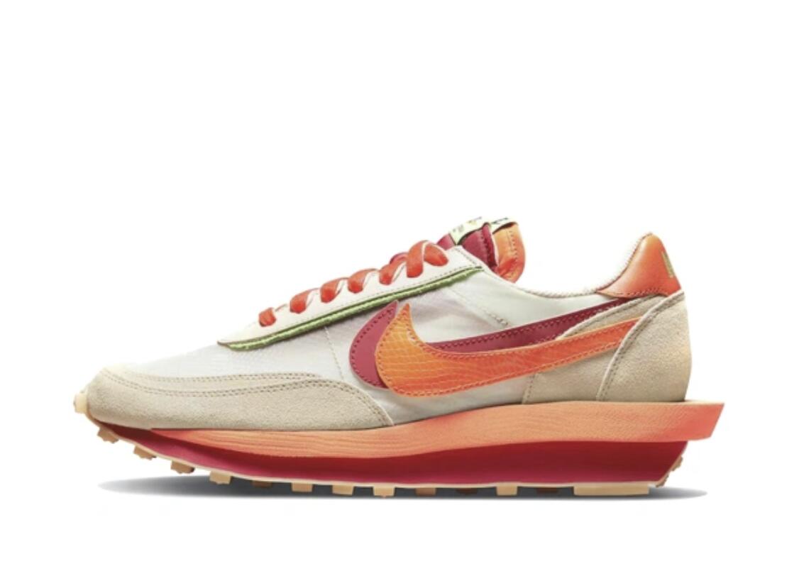 ナイキ Nike LD Waffle sacai CLOT Kiss of Death Net Orange Blaze DH1347-100 スニーカー メンズ