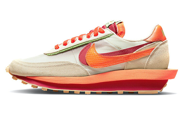 ナイキ Nike LD Waffle sacai CLOT Kiss of Death Net Orange Blaze DH1347-100 スニーカー メンズ