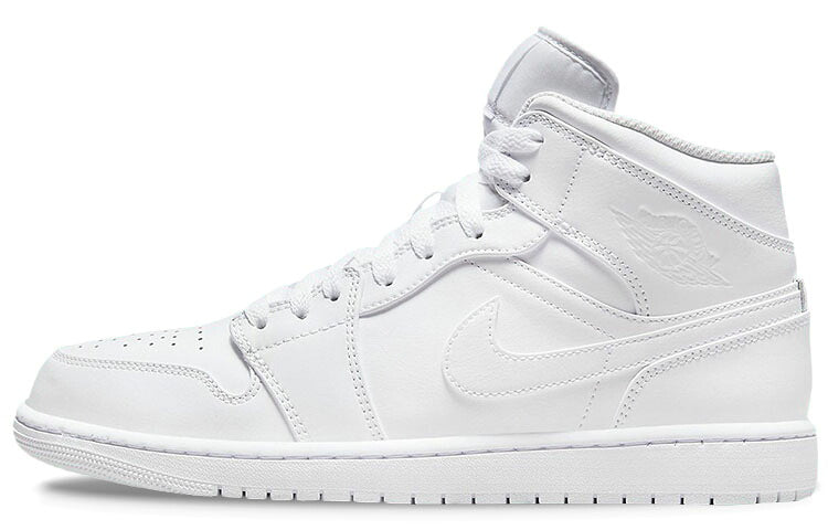 Jordan 1 Mid Triple White 554724-136 スニーカー メンズ