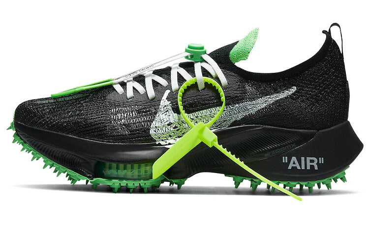 ナイキ Nike Air Zoom Tempo Next% Flyknit Off-White Black Scream Green CV0697-001 スニーカー メンズ