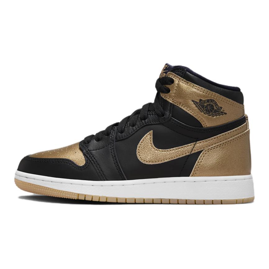 Jordan 1 Retro High OG Black Metallic Gold (GS) FD1437-071 スニーカー メンズ レディース