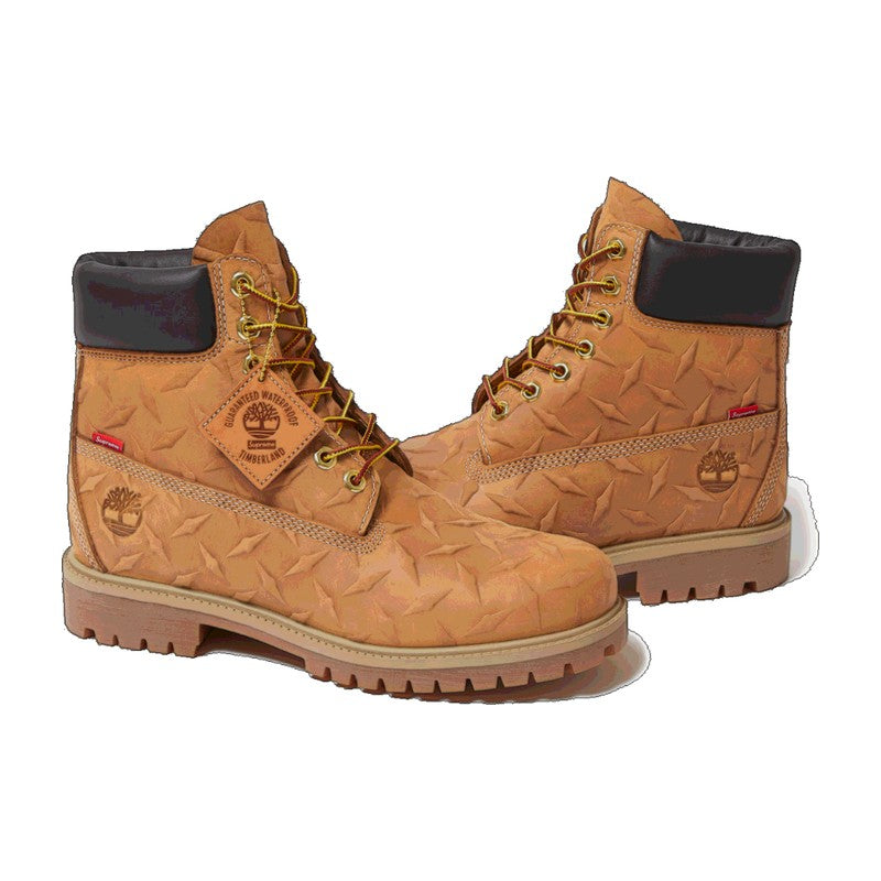 シュプリーム Supreme × ティンバーランド Timberland Diamond Plate 6inch Premium Waterproof Boot Wheat TB0A6DD4231 ブーツ メンズ